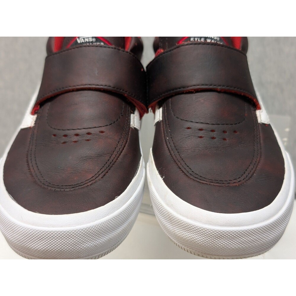 Vans Kyle Walker Pro 2 Mens Size 6.5 Brown Maroon Athletic Leather Shoes - Picture 2 of 8